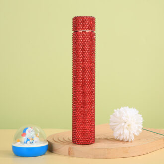 Bling Rhinestone Stainless Steel 200ml Water Bottle Vacuum Insulated Diamond Tumbler Gift for Women Girls Kids 17oz Capacity