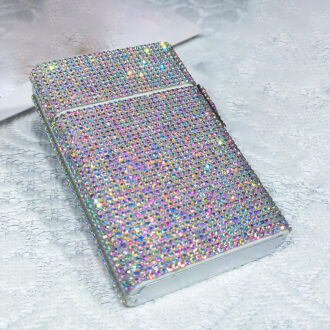 Creative Windproof Diamond-encrusted Ladies' Cigarette Box Luxury Diamond-encrusted Plastic Cigarette Box for Gift
